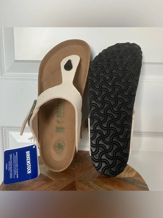 NEW Birkenstock Gizeh Big Buckle Sandals Womens EU 38 US 7 Vegan 2026-3e4 - Picture 5 of 6